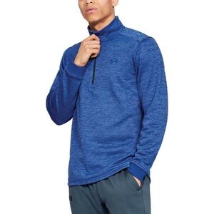 Under Armour Men's Armour Fleece 1/2 Zip! Medium Black logo